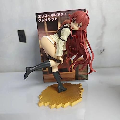 Nmomoytu Mushoku Tensei Jobless Reencarnation Eris Boreas Greyrat Figma Figura de acción coleccionable Modelo 18 cm