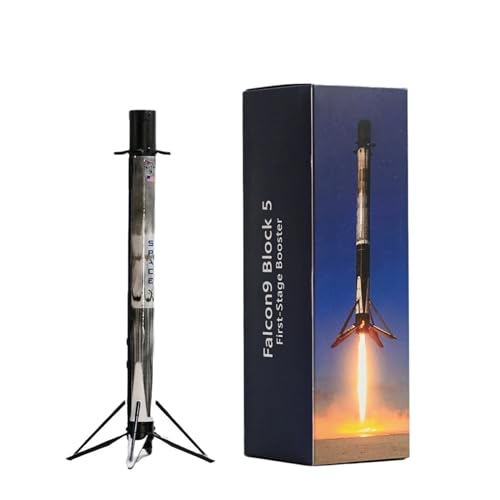 NOVSKI SpaceX Model Store Falcon 9 Rocket Model Block 5 First Stage Rocket Recovery Attitude Art Ornaments Gift