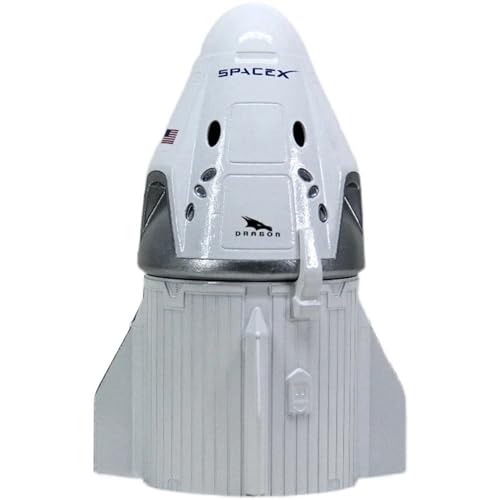 NOVSKI SpaceX Modelo Starship Rocket Modelo Dragon CrewDragon Nave Espacial Astronauta Exquisito Modelo Adornos de Escritorio Regalo