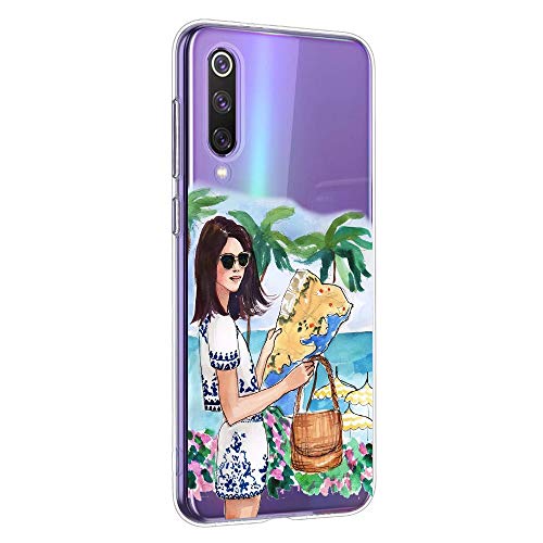 Oihxse Funda Compatible con OPPO Realme X2 Pro/Reno Ace, Carcasa Transparente TPU Silicona Gel Ultra Fina Suave Protección Flexible Lindo Dibujos Anti-rasguños Caso Cubierta (A6)