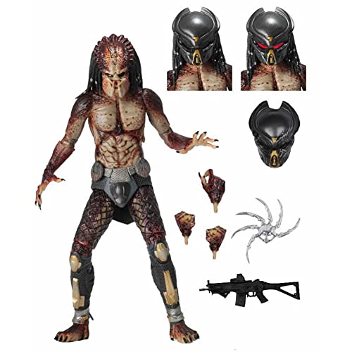 oLUes Figura de acción Predator 2018 Movie Predator Lab Escape Edition, Aproximadamente 18 cm de Alto