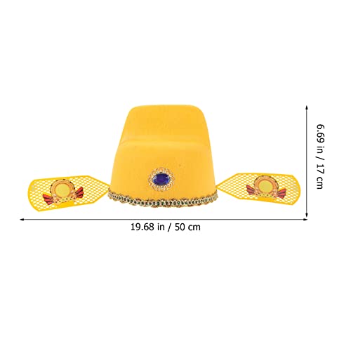 Operitacx Mostrar Sombrero Vestir Sombrero Juego De Rol Emperador Sombrero Sombreros De Cosplay Chino Sombrero Adulto Chino Sombrero De Halloween Traje De Niño Gorra De Dragón De Moda Sintió