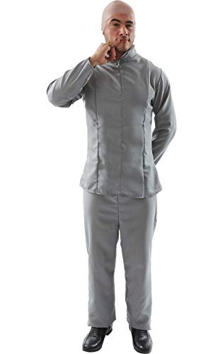 ORION COSTUMES Hombre el médico maligno 70s traje gris película disfraces