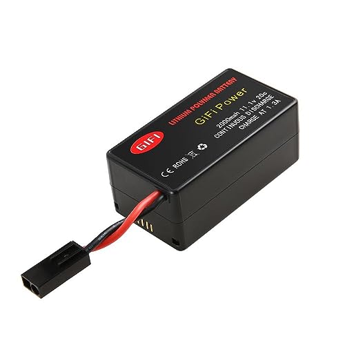 OUYBO 11. 1V 2000mAh 20C reciclable de Alta Potencia de la batería Li- Po Diseñado for Parrot AR. Drone 2. 0 Quadcopter Tiempo de Vuelo Largo Accesorios de batería de Piezas RC