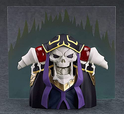 Overlord Anime Figura Personajes Ainz Ooal Vestido PVC 10CM Q Versión Móvil Figura Estatua Colección de dibujos animados Escritorio Decoración Figuritas