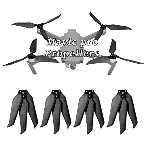 O'woda 3 Cuchillas Hélices de Carbono Plegables de Apertura Rápida Liberación de Bajo Sonido Fáciles de Instalar y Quitar Pieza de Repuesto para dji Mavic Pro/Pro Platinum 3 Drone Accesorios