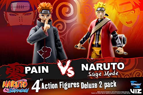 Pack Sage Mode Naruto Vs Pain 2 Figuras 10 cm Naruto 25th Anniversary SDD