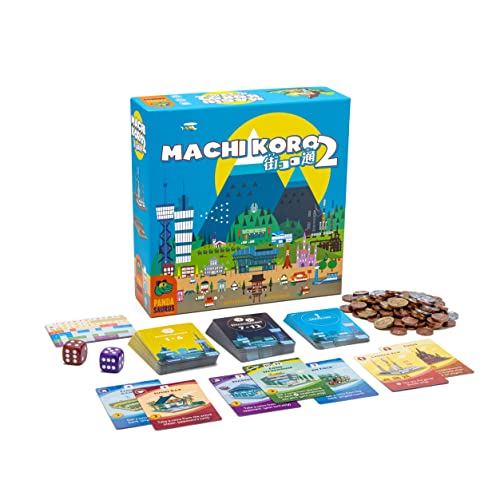 Pandasaurus - Machi Koro 2 - Standalone Board Game - Fast-Paced Dice Rolling Game for Adults and Kids - Ages 10+ Years - 2-5 Players - 45 Minutes