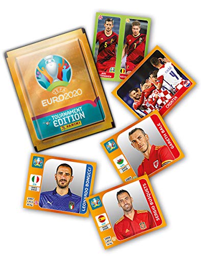 Panini- European Soccer International UEFA Euro 2020 colección de Pegatinas (1 Paquete) (E2021STPACK)