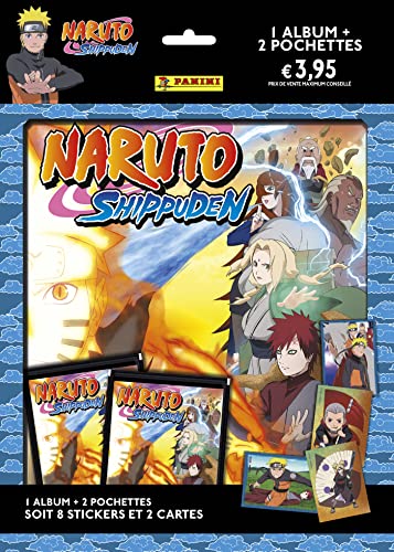 Panini Naruto Shippuden 004459SPCFGD - Álbum con organizador de tarjetas + 2 fundas