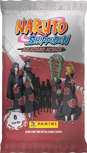 Panini Naruto Shippuden Trading Cards 2 Fat Pack 24 Cartas + 2 Tarjetas de bonificación (004629B26FP)