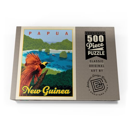 Papúa Nueva Guinea: Un Paraíso De Biodiversidad, Cartel De Época - Premium 500 Piezas Puzzles - Colección Especial MyPuzzle de Anderson Design Group