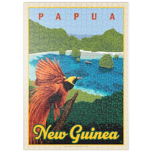 Papúa Nueva Guinea: Un Paraíso De Biodiversidad, Cartel De Época - Premium 500 Piezas Puzzles - Colección Especial MyPuzzle de Anderson Design Group