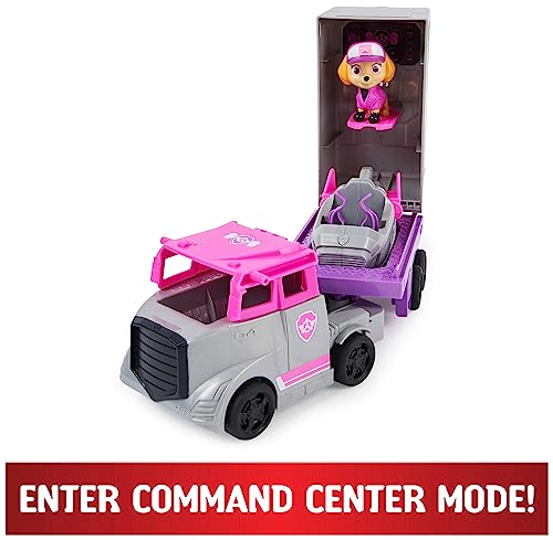 PATRULLA CANINA - COCHE SKYE TRANSFORMABLE - BIG TRUCK - Patrulla Canina Coche Transformable con 1 Figura de Patrulla Canina Skye y 1 Jet de Rescate - 6065301 - Juguetes Niños 3 Años +