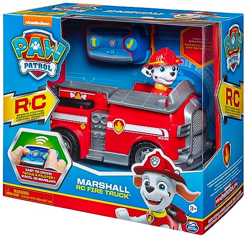 PATRULLA CANINA - COCHE TELEDIRIGIDO DE MARSHALL - con 2 Direcciones Fácil de Manejar para Principiantes - 2.4GHZ hasta 76m - 6054195 - Juguetes Niños 3 Años +