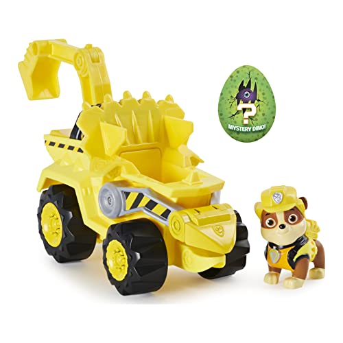 Patrulla Canina - Excavadora Deluxe Rubble Dino Rescue con ACELERACIÓN + - Coche Deluxe Dino Rescue con ACELERACIÓN + Figura Zuma