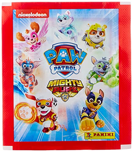 Paw Patrol 5 Mighty Pups- Paw Patrol Caja 50 Sobres, Multicolor (Panini España, S.A 1)