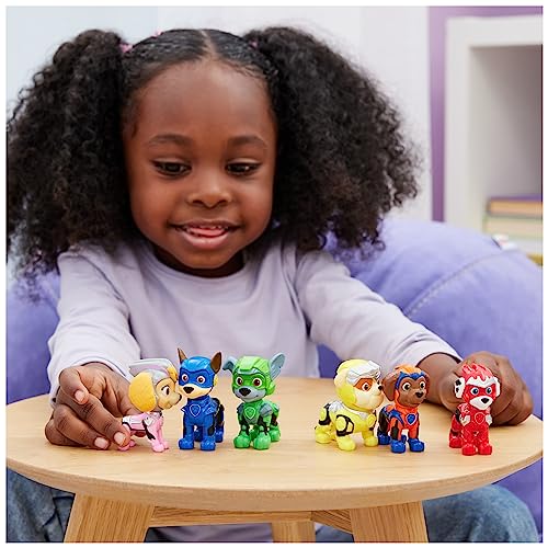 Paw Patrol Patrulla Canina - LA SUPERPELÍCULA - Pack DE Regalo DE Figuras DE Juguete LA Patrulla Canina - con 6 Figuras de Acción Coleccionables - 6067029 - Juguetes Niños 3 Años +