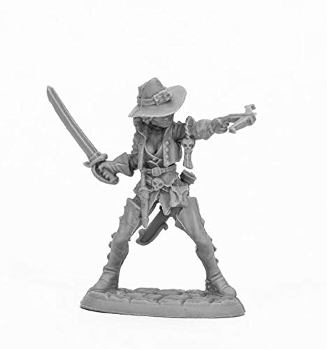 Pechetruite 1 x Damaris DUSKWARDEN Heroine - Reaper Bones Miniatura para Juego de rol Guerra - 44054