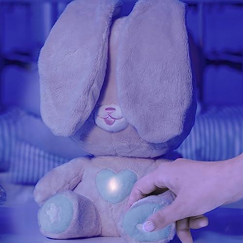 PEEKAPETS Conejito Interactivo, Peluche Divertido y Suave que Mueve las Orejas y Hace Luces y Sonidos, Juguete Regalo para Bebés y Niños