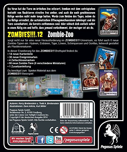 Pegasus Spiele 54212G - Zombies, 12: Zombie Zoo