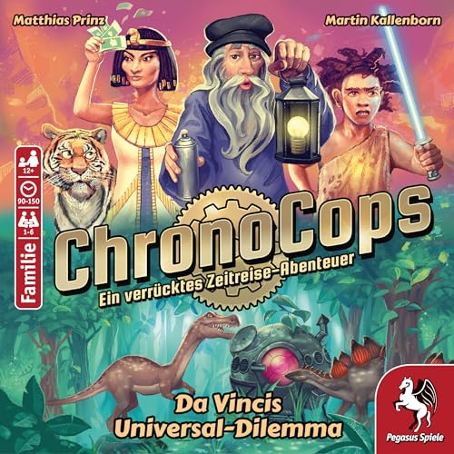 Pegasus Spiele- ChronoCops-Dilema Universal de Da Vincis Juegos de Cartas (18191G)