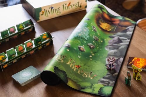 Pegasus Spiele- Living Forest: Alfombra de Juego (51238G)