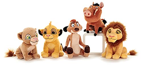 Peluche de Rey León 24-30 cm, 5 figuras diferentes, Simba joven o erw, Nala, Timon o Pumba, original Disney The Lion King 2021 Super Soft Peluche (Pumbaa)