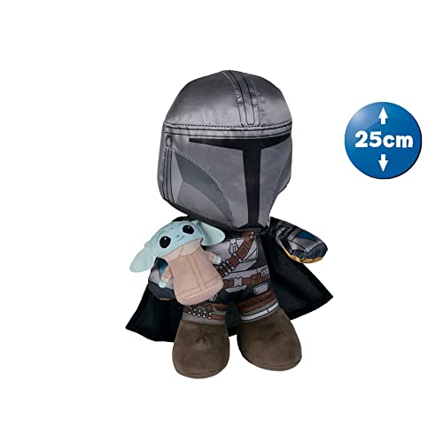 Peluche The Mandalorian con Baby Yoda 25 cm (Simba 6315875806)