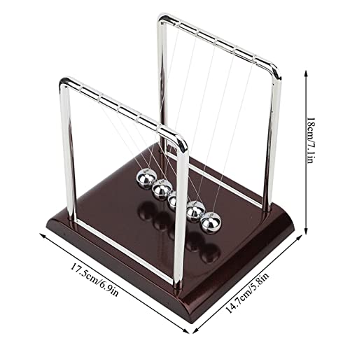 Péndulo de Newton, Newton Cradle Balones de Equilibrio, Juguete Física Péndulo Newton, Decoración de Escritorio de Juguete para Oficina en Casa, Regalo Interesante para Amigos Familiares y Niños