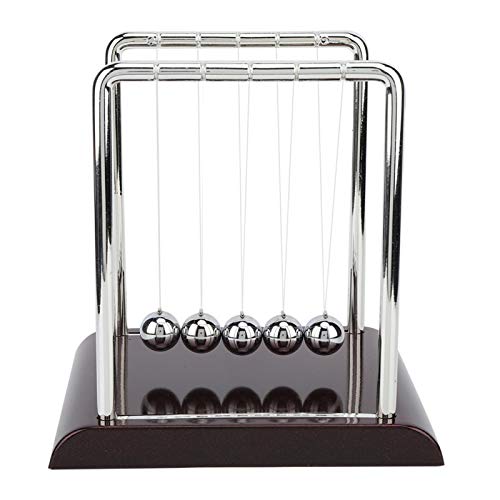 Péndulo de Newton, Newton Cradle Balones de Equilibrio, Juguete Física Péndulo Newton, Decoración de Escritorio de Juguete para Oficina en Casa, Regalo Interesante para Amigos Familiares y Niños