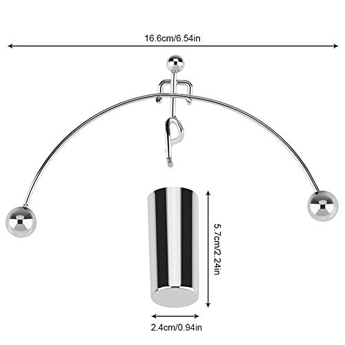 Pendulo de Newton,Juguete Cradle Balance Ball de Mini Newton para Física Clásico Escritorio Divertido Science Socialme-EU