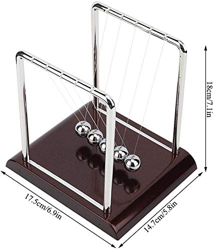 Pendulum Ball Toy Square Shape Balance Pendulum Ball Toy Home Office Desk Table Ornament Gift(#3)