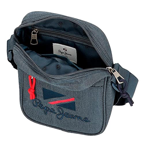 Pepe Jeans Kay Bandolera Azul 17x21x7 cms Poliéster