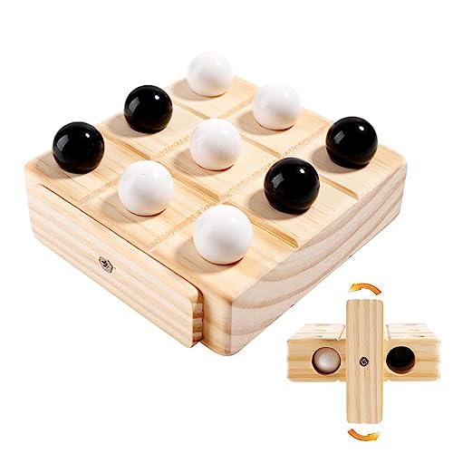 PETUFUN Juego IQ XOXO,3 En Una Juego - Juegos Divertidos, Estrategia, decoración Mesa café, Juego Mesa Interactivo para niños y Adultos