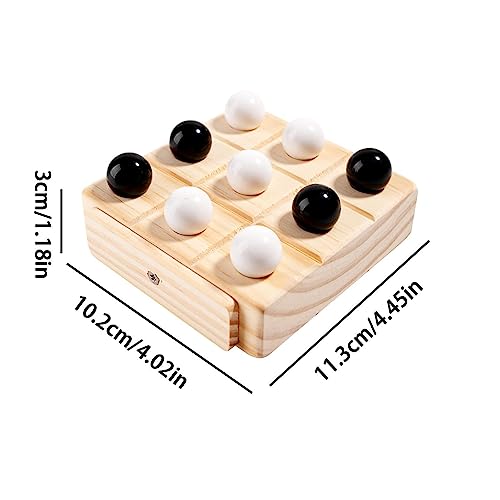 PETUFUN Juego IQ XOXO,3 En Una Juego - Juegos Divertidos, Estrategia, decoración Mesa café, Juego Mesa Interactivo para niños y Adultos