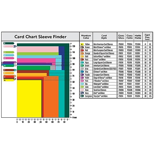 Phantom Sleeves: Tamaño morado (59 mm x 92 mm) - Brillante/Brillo (50) (Compatible con: fundas de tarjetas europeas)