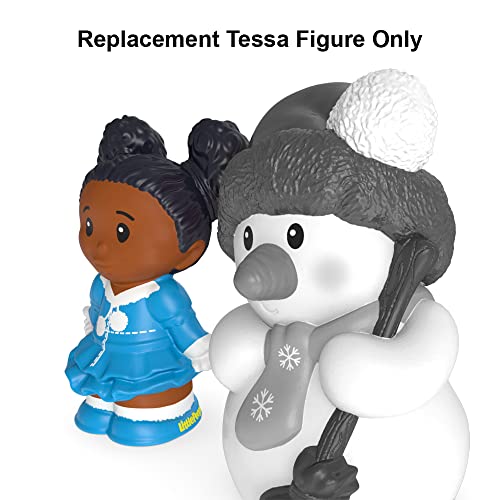 Pieza de repuesto para Fisher-Price Little People Tessa y muñeco de nieve – CJD60 ~ Repuesto de figura de Tessa de niña pequeña