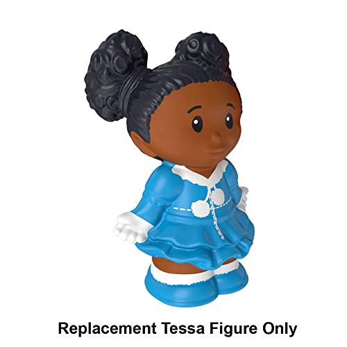 Pieza de repuesto para Fisher-Price Little People Tessa y muñeco de nieve – CJD60 ~ Repuesto de figura de Tessa de niña pequeña