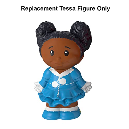 Pieza de repuesto para Fisher-Price Little People Tessa y muñeco de nieve – CJD60 ~ Repuesto de figura de Tessa de niña pequeña