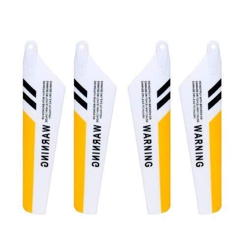 Piezas de Drones para SYMA, S107G Control Remoto Aeronave Cuchillas Principales Rotor Blade Hélices Engranajes para Flybars Accesorios para helicópteros RC Repuestos Cuadricópteros (Color : Yellow)