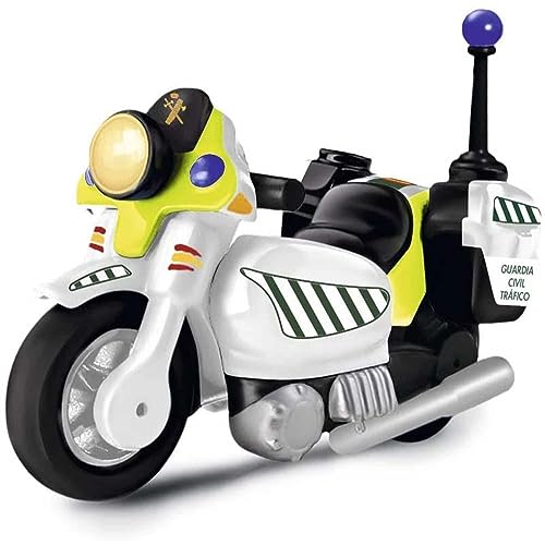 Pinypon Action-700015836 Guardia Civil Coche y Moto, vehículo policía Juguete, Color Verde (Famosa 700015836)