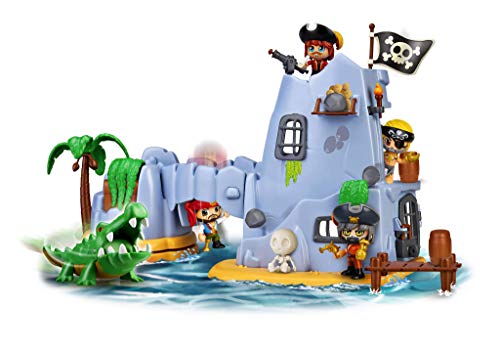 Pinypon Action - Wild. Trampas en la Pirámide, Set de Juguete de acción con Puzzles, trampas, Accesorios & Pinypon Action- Isla Pirata del Capitán Caimán con 2 Figuras