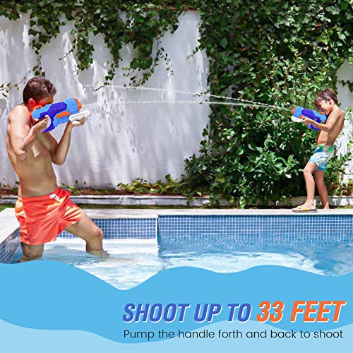 Pistola de Agua ,pistolas de agua niños Capacidad de 600ml&Potente Chorro de Agua con un Alcance Largo 8M para una fiesta en la piscina, juegos en la playa y eventos en el patio trasero. 建议更改