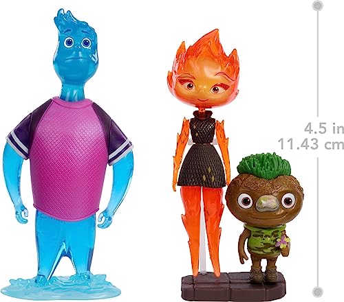 Pixar Elemental Lumen Figura de acción de la película, juguete +3 años (Mattel HMM09)