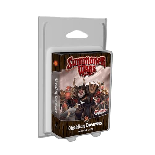 Plaid Hat Games - Summoner Wars Second Edition Obsidian Dwarves Faction Deck - Card Game - Expansion - Ages 9+ Years - 2 Players - English Version