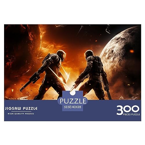 Planet Defence Puzle De 300 Piezas, Puzzles para Adultos, Warriors Vs Battle of Armageddon, Juego De Habilidad para Toda La Familia De Lacesides, Puzzle para Adultos A Partir De 14 Años.…300pcs (40