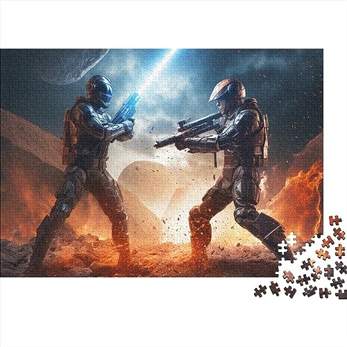 Planet Defence Puzle De 300 Piezas, Puzzles para Adultos, Warriors Vs Battle of Armageddon, Juego De Habilidad para Toda La Familia De Lacesides, Puzzle para Adultos A Partir De 14 Años.…300pcs (40