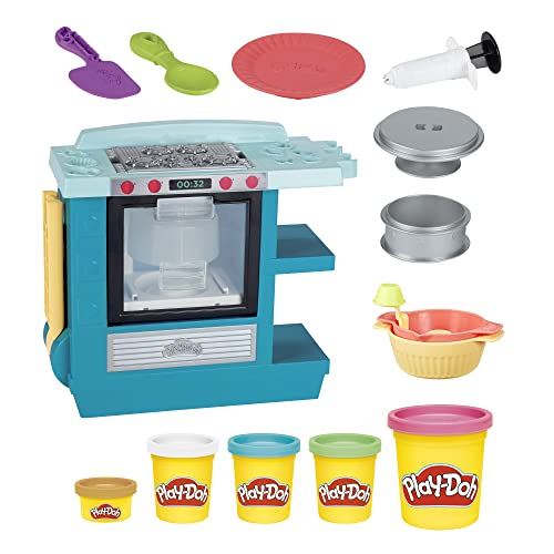 Play-Doh Set Gran Horno de Pasteles Kitchen Creations para niños a Partir de 3 años & Juguete El Dentista Bromista Niños a Partir 3 años con 8 Botes, No Tóxico, Colores Surtidos