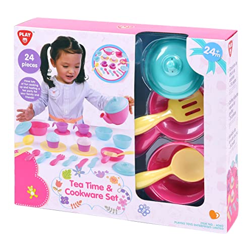 PlayGo Tea Time & Koch-Set - Juego de té (24 piezas)